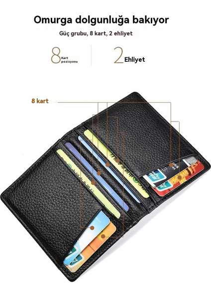Birinci Kat Inek Derisi Ultra Ince Kart Seti Erkek Kart Çantası (Yurt Dışından) modelleri