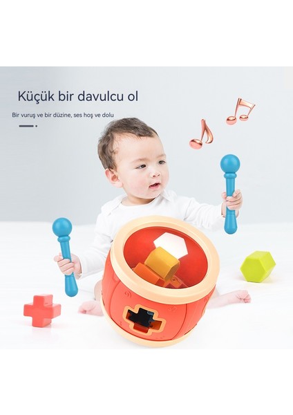 Çocuklar Için Çok Fonksiyonlu Eğlenceli Davul Eğitici Oyuncaklar (Yurt Dışından)