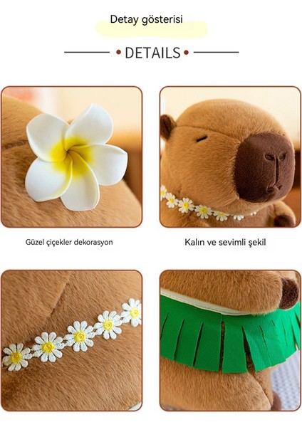30CM Plaj Etek Kapibara Kapibara Kapibara Bebek (Yurt Dışından)