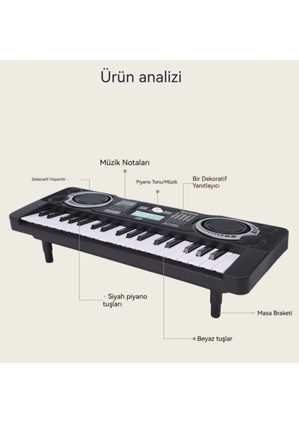 Çocuklar 37 Harpsichord Müzik Aletleri Müzik Oyuncak (Yurt Dışından) fırsatları