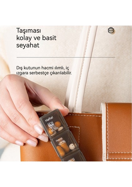 28 Izgara Taşınabilir ve Paketlenebilir Hap Kutusu (Yurt Dışından)