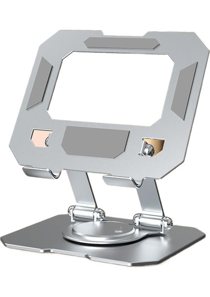 Tablet Standı 360° Kaldırma Döndürme Katlanır Taşınabilir Yükseltme Metal Stand (Yurt Dışından)