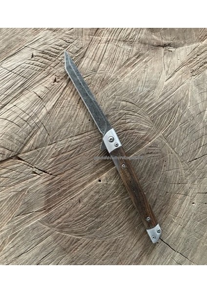 Damascus Çelik Cep Çakısı Kamp Çakı Avcı Bıçagı Cep Bıçak 22CM