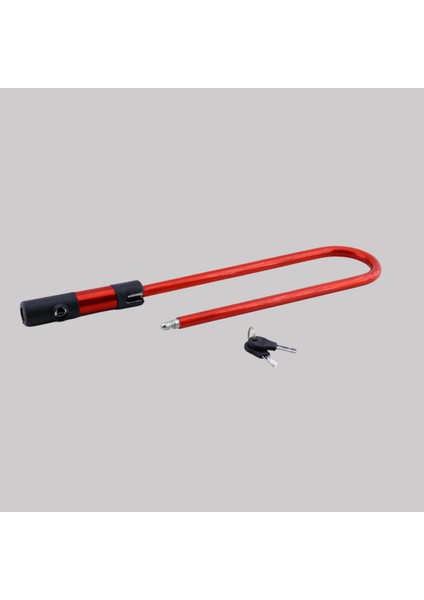 Kilit Direksiyon Motosiklet Bisiklet Kilidi Motorsiklet Halat Zincir Çelik Hırsız Güvenlik 31 cm