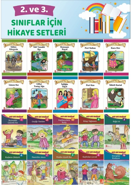 2.ve 3.sınıflar Için 20 Li Hikaye Seti (48-64 Sayfa)