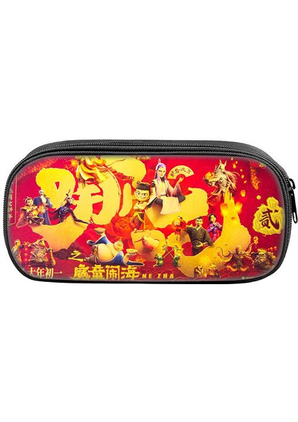 Ne Zha 2 Magic Perili Deniz Baskılı Kırtasiye Kalem Çantası Öğrenciler ve Çocuklar Için Kalem Kutusu (Yurt Dışından)