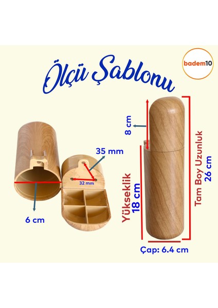 Kapsül Bohem Mobilya Kanepe Tv Ünitesi Koltuk Ayağı Baza Ayakları Ahşap Ceviz Desenli 18 cm 8 Adet fiyatları