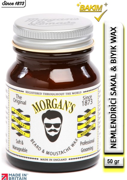 Beard & Moustache Wax - Sakal ve Bıyık Şekillendirici Wax 50 gr