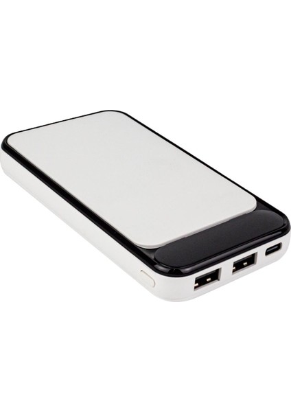 IP-G2710 10000 Mah 2 USB Port LCD Göstergeli Beyaz Powerbank