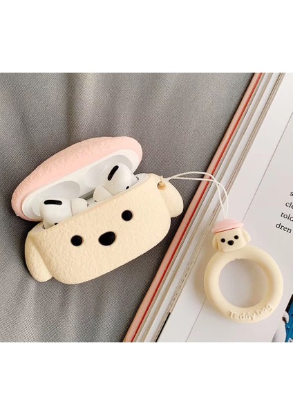 Apple Pro Teddy Dog Bluetooth Kulaklık Koruyucu Kılıf Için (Yurt Dışından)