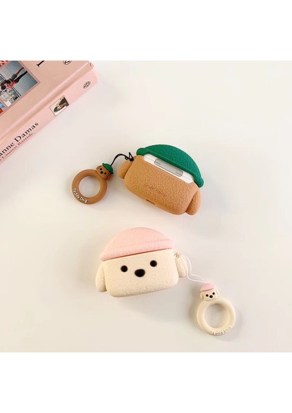 Apple Pro Teddy Dog Bluetooth Kulaklık Koruyucu Kılıf Için (Yurt Dışından)