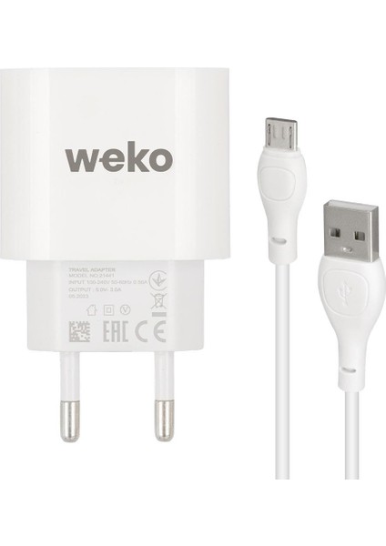 WK-21441 Pdu Qc 3.0 Amper Telefon Şarj Adaptörü + Micro USB Kablo fiyatları
