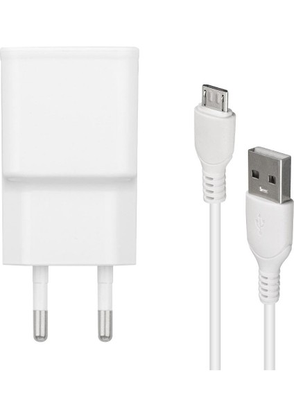 WK-21434 2.1 Amper Telefon Şarj Adaptörü + Micro USB Kablo