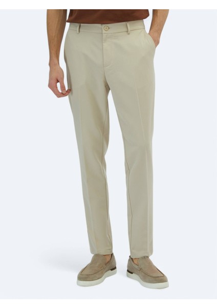 Ekru Dokuma Jogging Fit Casual Pantolon fiyatları