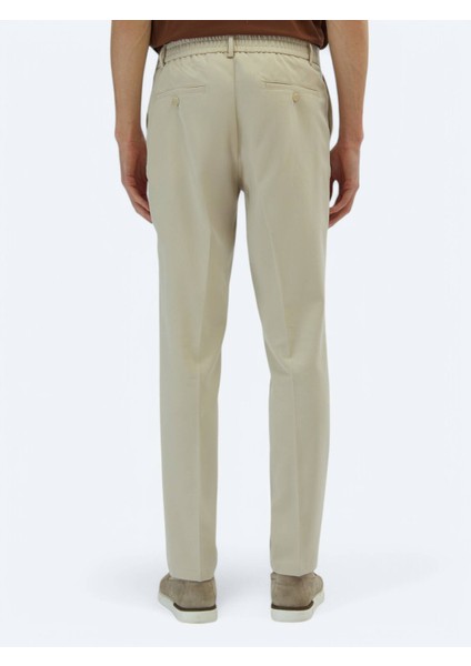 Ekru Dokuma Jogging Fit Casual Pantolon fırsatları