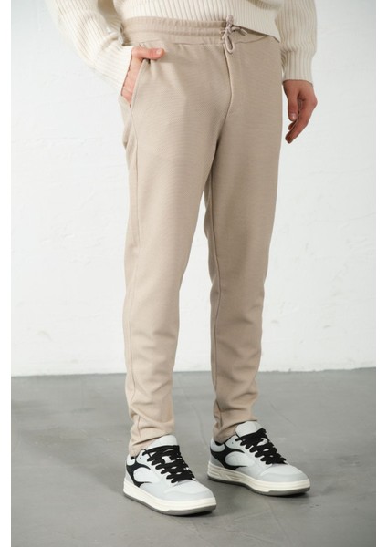 Rahat Kesim, Bağcıklı, Esnek, Lastikli, Filet Cepli, Petek, Pike Erkek Örme Pantolon @barletta modelleri