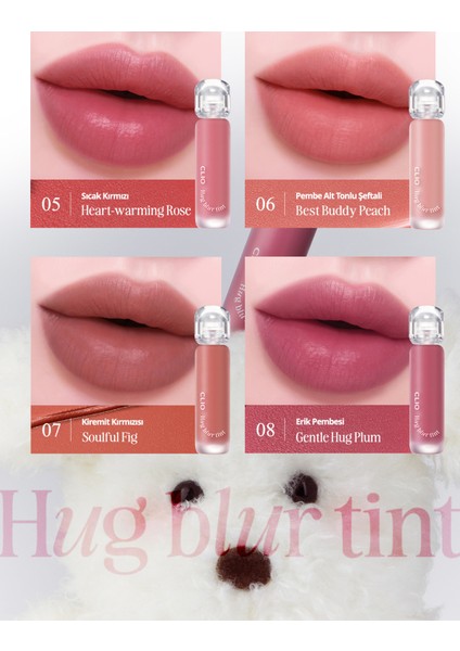 Hafif Ve Köpüksü Dokusuyla Pürüzsüz Görünüm Sunan Tint Clio Hug Blur Tint (008 Gentle Hug Plum)