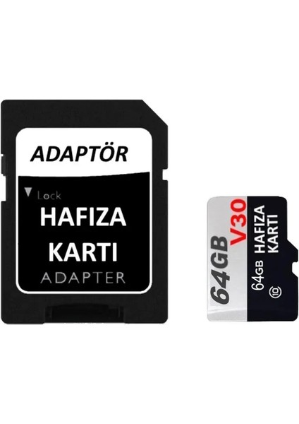 SM64 Sprange 64 GB U3 Hafıza Kartı Faster Transfer Speed Class 10 4K Video Kayıt (V30)
