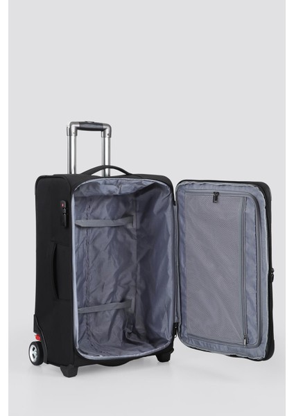 2 Tekerleki Kaliteli Kumaş Büyük Boy Valiz CCS-710 Siyah