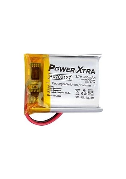 PX702127 - 3.7V 300 Mah Li-Polymer Pil - Devreli