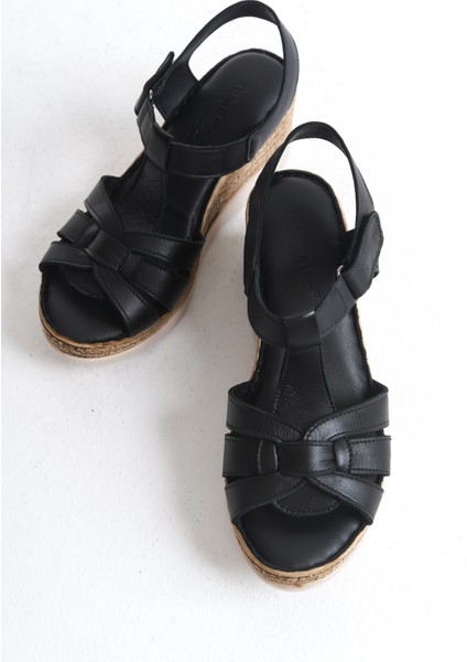 Deri Ortopedik Taban Kadın Sandalet TMD202555 modelleri