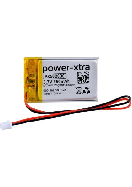 PX502030 - 3.7V 250 Mah Li-Polymer Pil - DEVRELI-SOKETLI-10CM