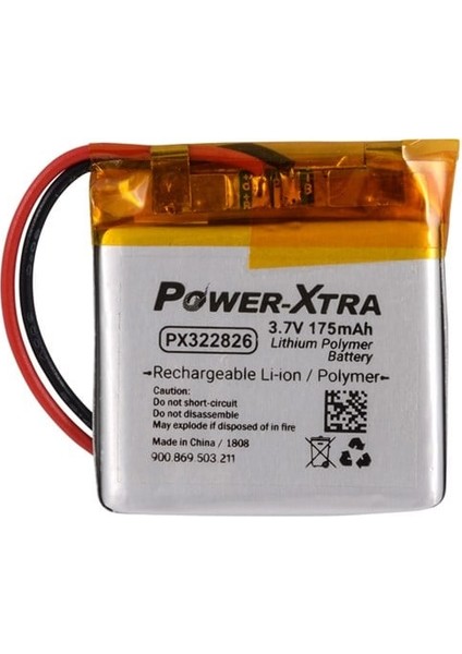 PX322826 - 3.7V 175 Mah Li-Polymer Pil - Devreli