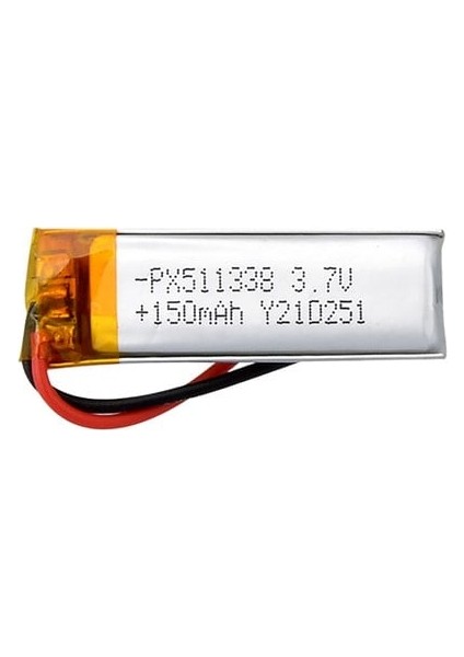 PX511338 - 3.7V 150 Mah Li-Polymer Pil - Devreli