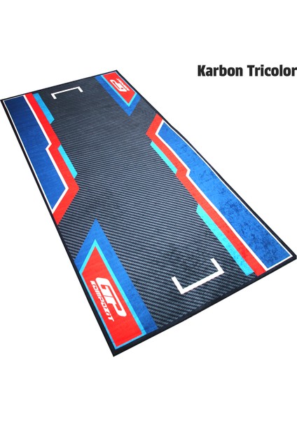 Universal Motosiklet Halısı Karbon - Siyah K-Trıcolor