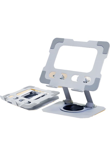 Tablet Standı 360° Kaldırma Döndürme Katlanır Taşınabilir Yükseltme Metal Stand (Yurt Dışından)