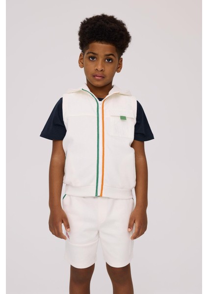 Bg Store Erkek Çocuk Ekru Yelek