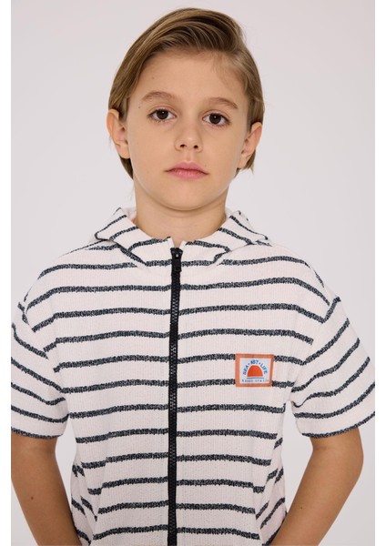 Bg Store Erkek Çocuk Çizgili Yelek