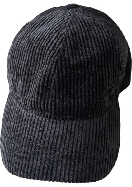 Unisex Fitilli Kadife Spor Şapka - Siyah fiyatları