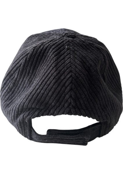 Unisex Fitilli Kadife Spor Şapka - Siyah fırsatları