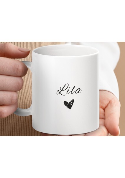 Lila Isimli Kupa Bardak, Isimli Bardak, Hediye Kupa Bardak, Kahve Kupa Bardak modelleri