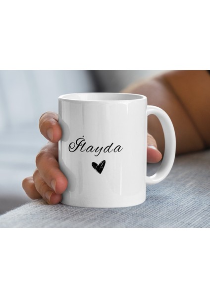 Ilayda Isimli Kupa Bardak, Isimli Bardak, Hediye Kupa Bardak, Kahve Kupa Bardak