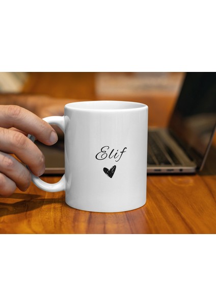 Elif Isimli Kupa Bardak, Isimli Bardak, Hediye Kupa Bardak, Kahve Kupa Bardak fiyatları