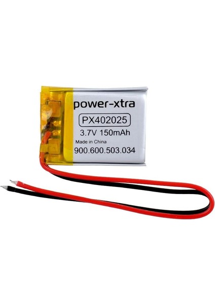 PX402025 - 3.7V 150 Mah Li-Polymer Pil - Devreli