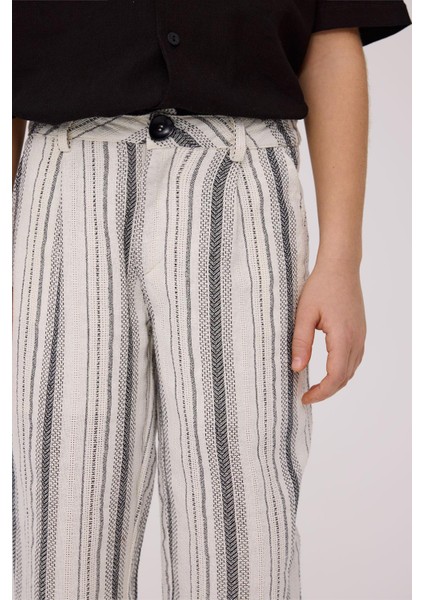 Bg Store Erkek Çocuk Çizgili Pantolon
