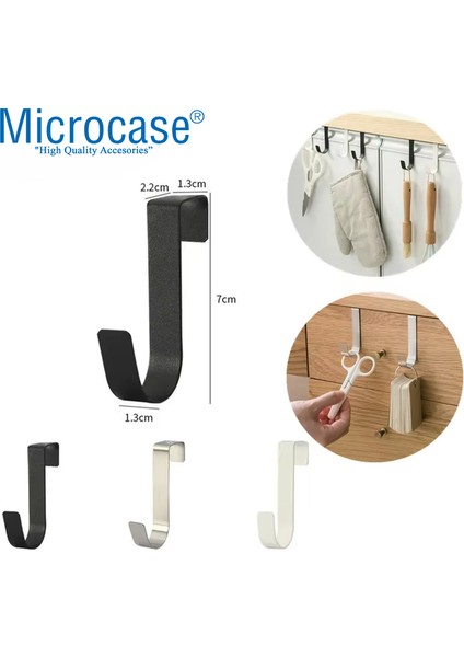 Çok Amaçlı Mutfak Dolabı Kapı Duşakabin Vb Alanlar Için Metal Askılık Kanca 2 Adet- AL4987 fırsatları