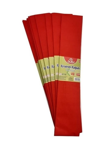 Bubu Krapon Kağıdı 10'lu Paket Kırmızı