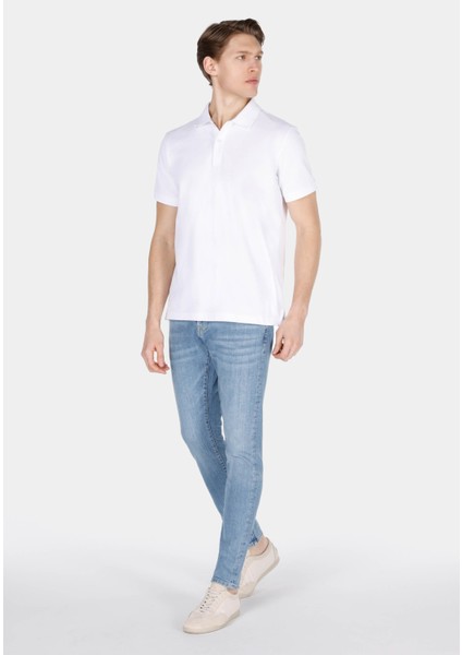 041 Danny Slim Fit Düşük Bel Dar Paça Erkek Mavi Jean Pantolon CL1073409