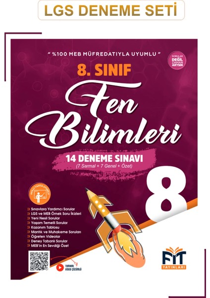Lgs Hazırlık Branş Deneme Seti | Türkçe, Matematik, Fen, Ingilizce, T.c. Inkılap Deneme Seti Kitapları