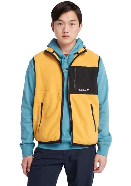 Erkek Sarı Timberland Outdoor Archive Re-Issue Vest With Polar Sarı Erkek Yelek