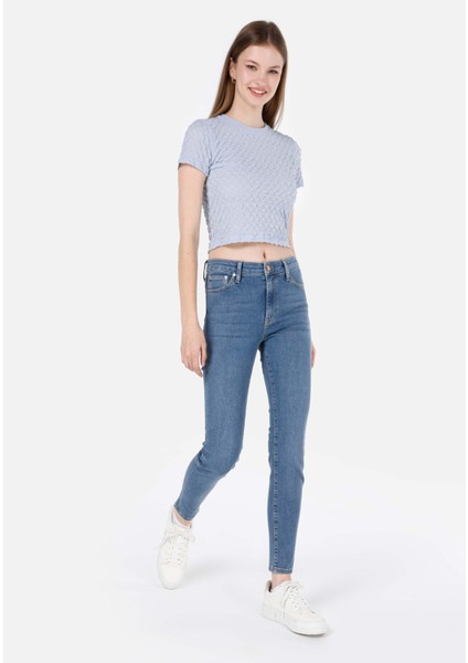 759 Lara Skinny Fit Kadın Mavi Jean Pantolon CL1068682