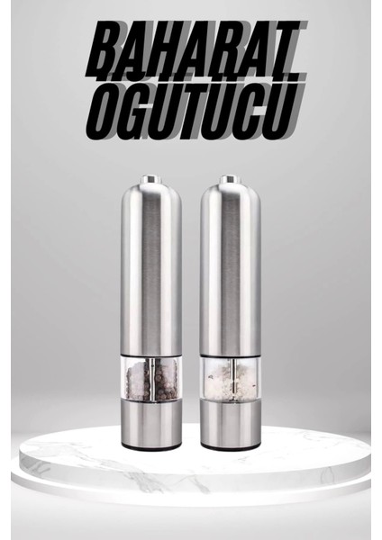 Otomatik Tuz ve Karabiber Öğütücü Baharat Öğütücü Tuz Karabiber Değirmeni