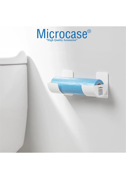 Sert Abs Plastik Çok Amaçlı Mutfak Çöp Poşeti Rulo Streç Aluminyum Folyo Tutucu Organizer Set 1 Adet - AL4989