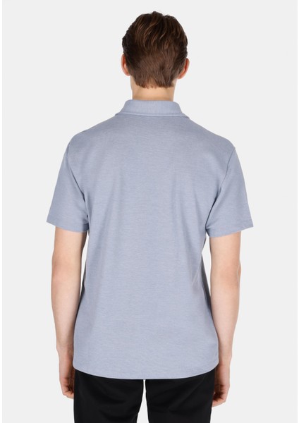 Comfort Fit Polo Yaka Düz Erkek Mavi Kısa Kol Tişört CL1073959 fiyatları