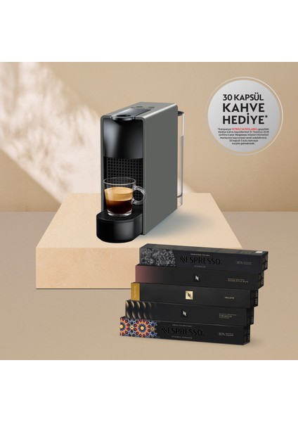 C30 Essenza Mini Kahve Makinesi,Gri