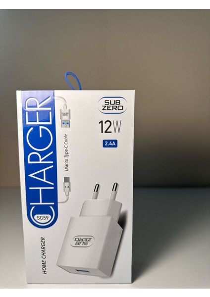 12W 2.4A Type-C Ev Şarj Aleti